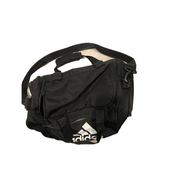Adidas Defender Medium 20"x12"x10" Black Duffel Bag - Picture 2 of 6
